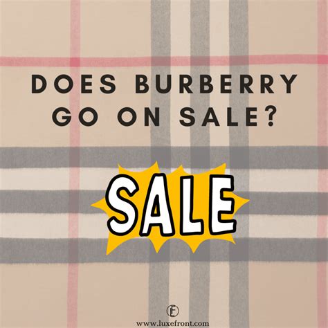 does Burberry go on sale